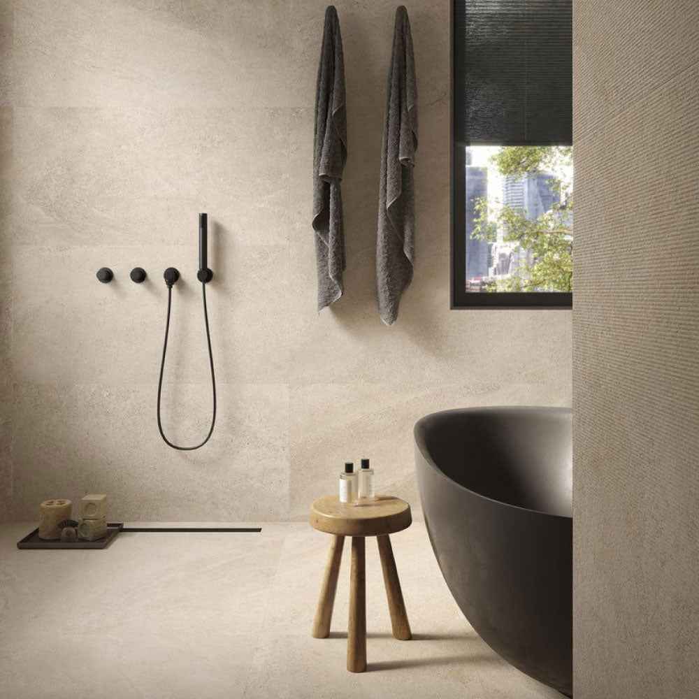 Gres Porcellanato Rettificato Antislip Surface Effetto Pietra 60X60 - Bergstone Ivory