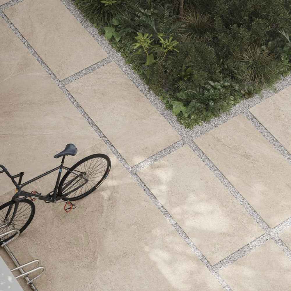 Gres Porcellanato Rettificato Antislip Surface 2.0 Spessorato Effetto Pietra 60X120 - Bergstone Ivory