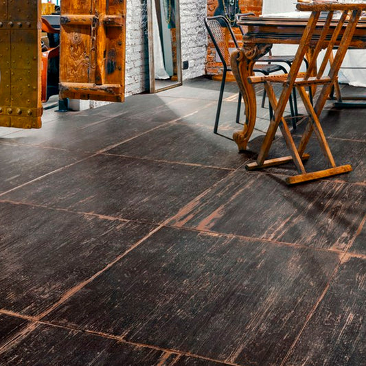 Gres Porcellanato Rettificato Naturale Effetto Legno 30X120 - Blendart Dark