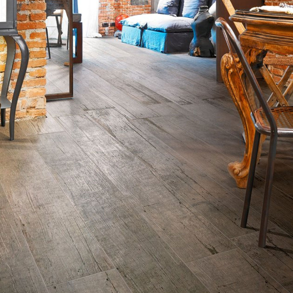 Gres Porcellanato Rettificato Naturale Effetto Legno 15X120 - Blendart Grey