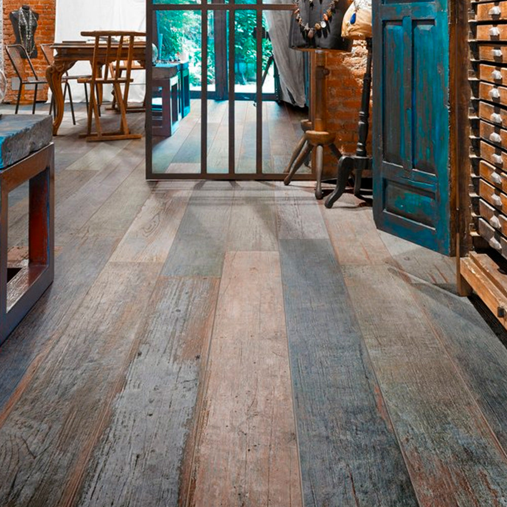 Gres Porcellanato Rettificato Naturale Effetto Legno 15X120 - Blendart Mix