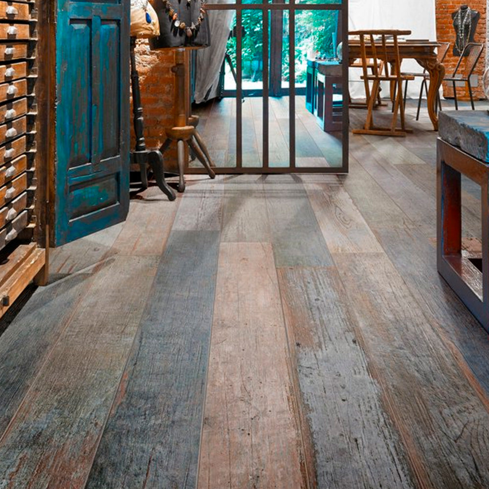 Gres Porcellanato Rettificato Naturale Effetto Legno 15X120 - Blendart Mix