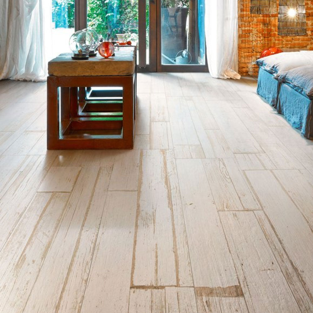 Gres Porcellanato Rettificato Antislip Surface 2.0 Spessorato Effetto Legno 40X120 - Blendart White