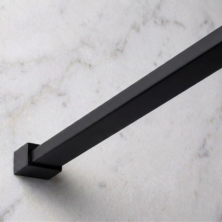 Parete Walk-in 80 cm Vetro Trasparente e Profilo Carbon - Escape