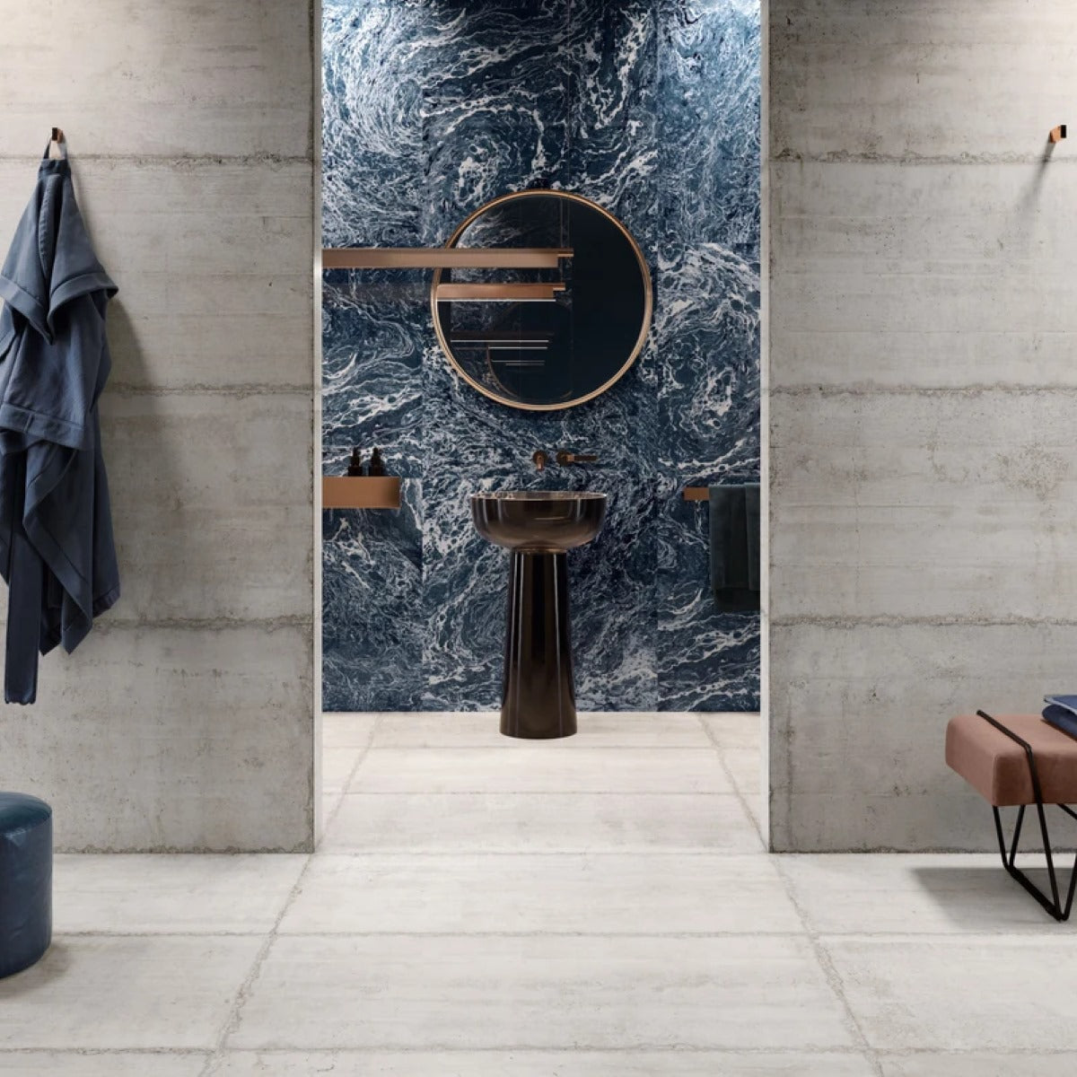 Gres Porcellanato Rettificato Naturale Effetto Cemento 60X120 - Form Cement
