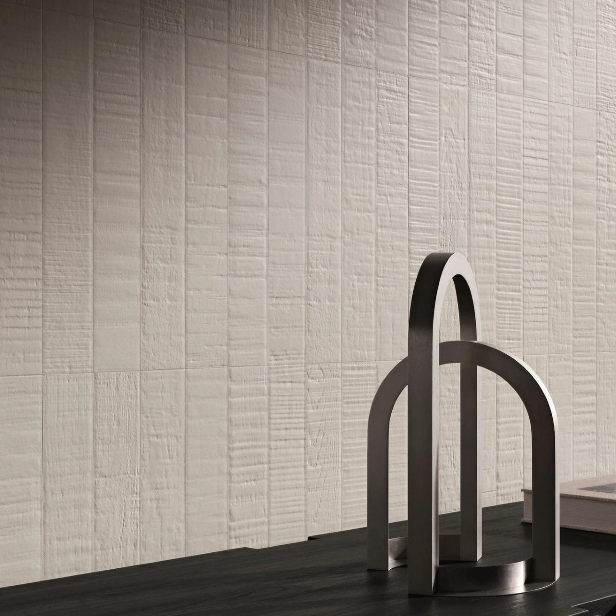 Gres Porcellanato Rettificato Naturale Effetto Legno 5X30 - Iki wood Cement