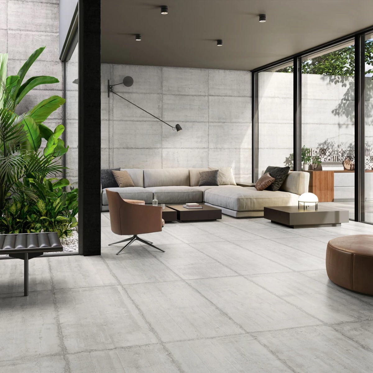 Gres Porcellanato Rettificato Antislip Surface 2.0 Spessorato Effetto Cemento 60X120 - Form Cement