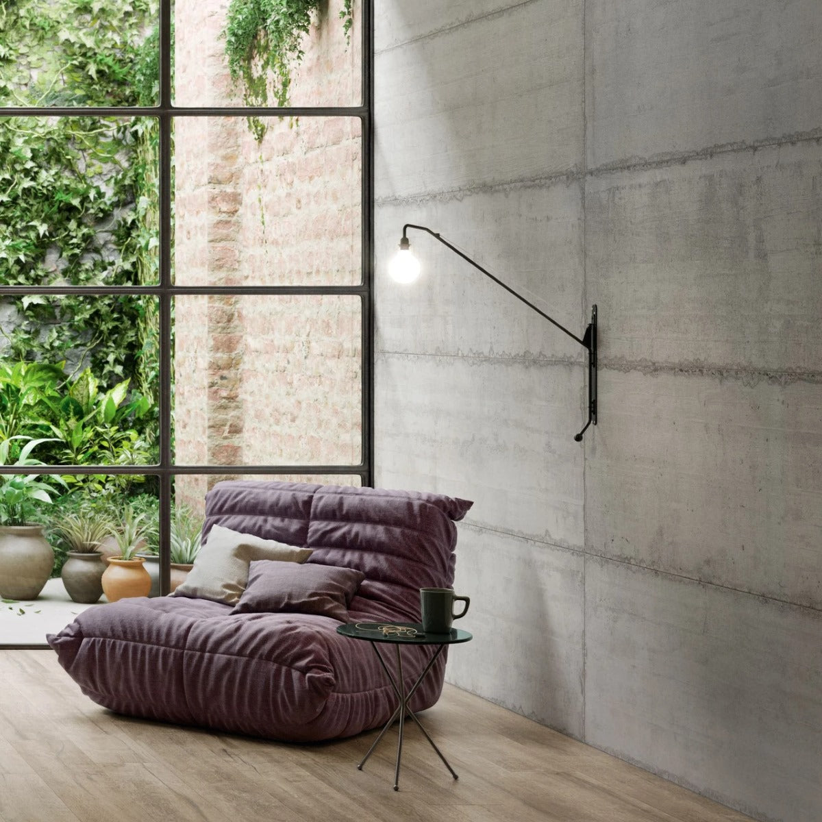 Gres Porcellanato Rettificato Naturale Effetto Cemento 60X120 - Form Cement