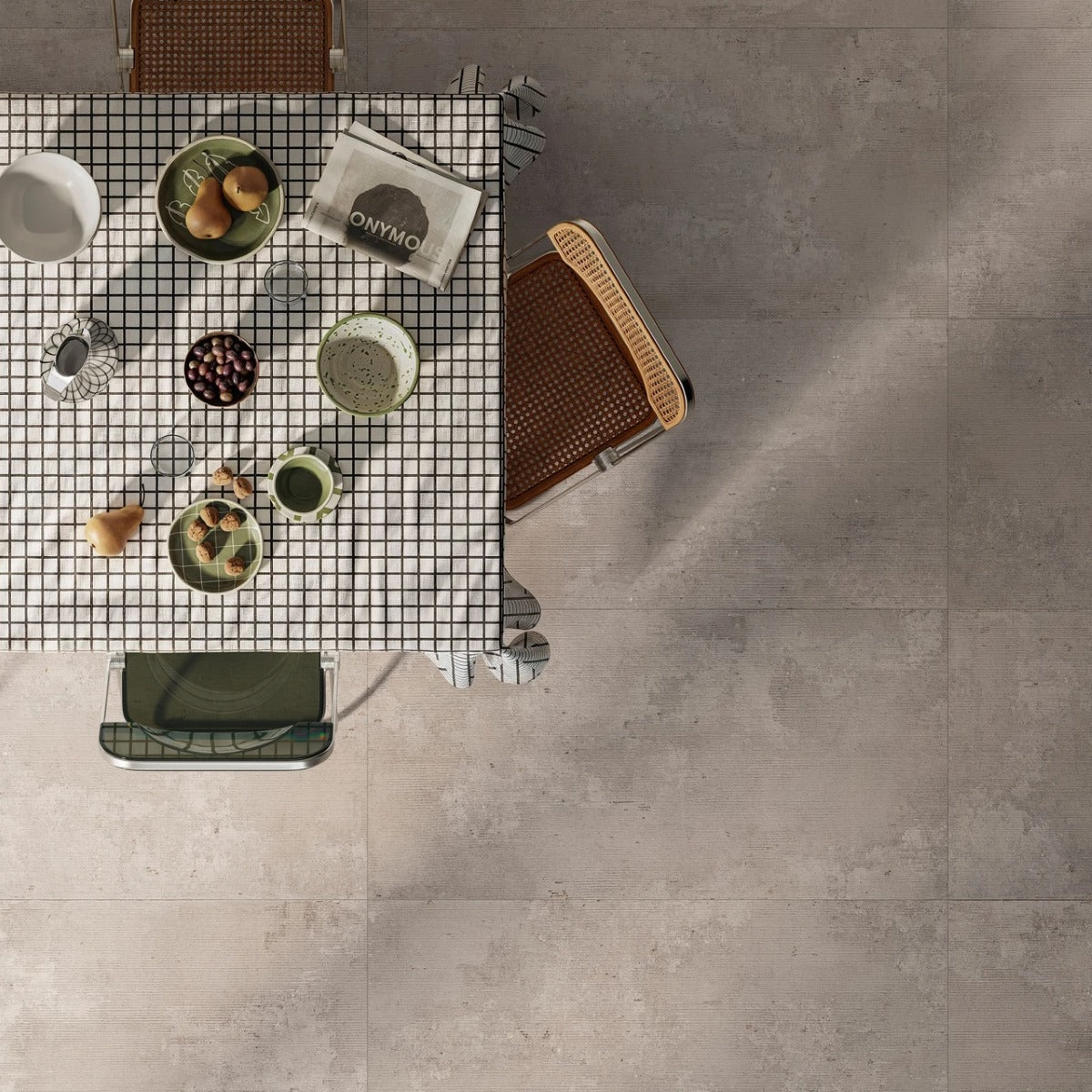 Gres Porcellanato Rettificato Naturale Effetto Graniglia 60X120 - Glow Concrete