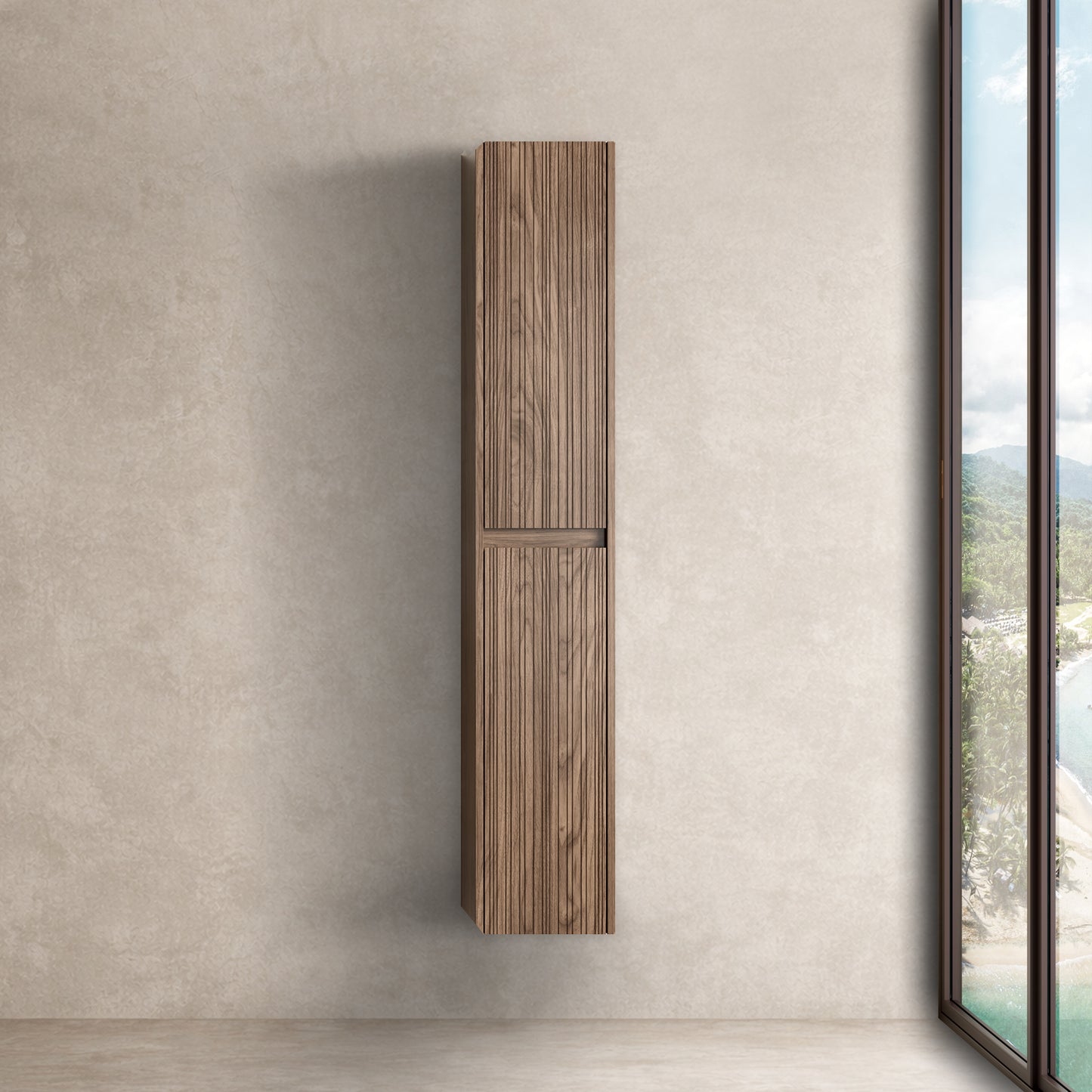 Colonna sospesa 160 cm Rovere Scuro - Pace