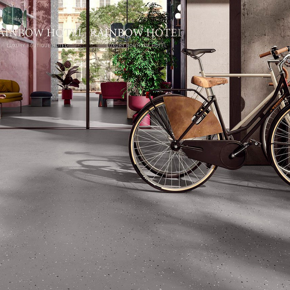 Gres Porcellanato Rettificato Naturale De-Micro Effetto Graniglia 60X60 - Deconcrete Grey