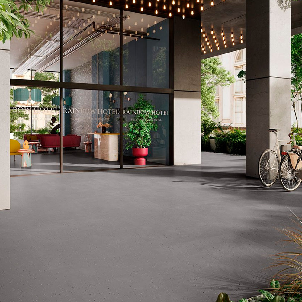 Gres Porcellanato Rettificato Naturale De-Micro Effetto Graniglia 60X60 - Deconcrete Grey