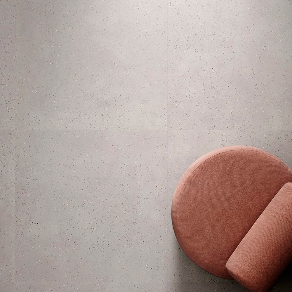 Gres Porcellanato Rettificato Naturale De-Micro Effetto Graniglia 60X60 - Deconcrete Pearl