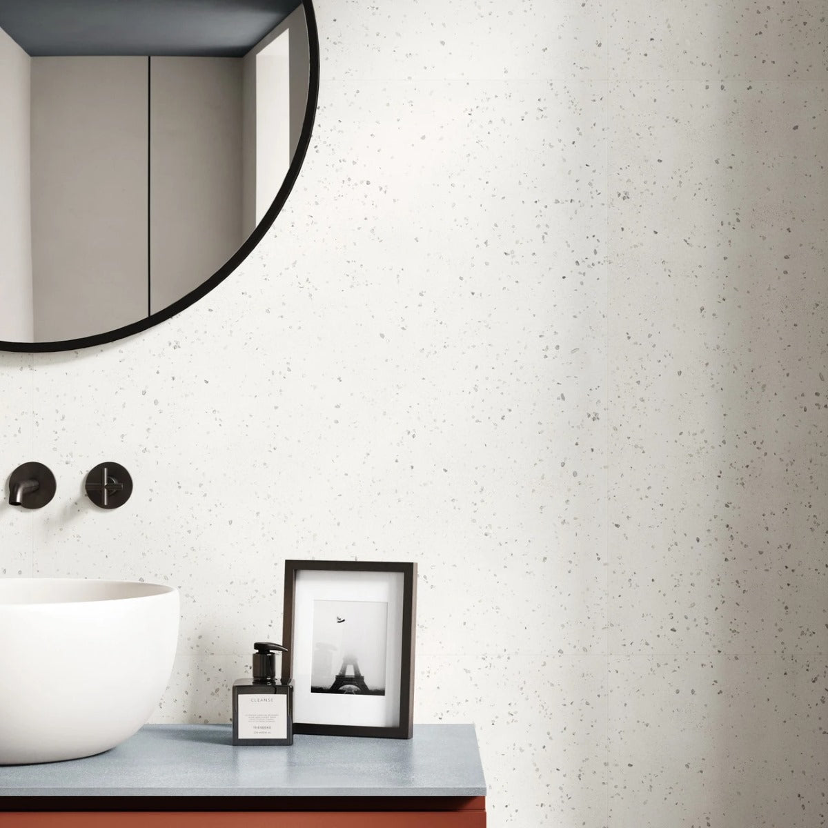 Gres Porcellanato Rettificato Naturale De-Micro Effetto Graniglia 60X60 - Deconcrete White