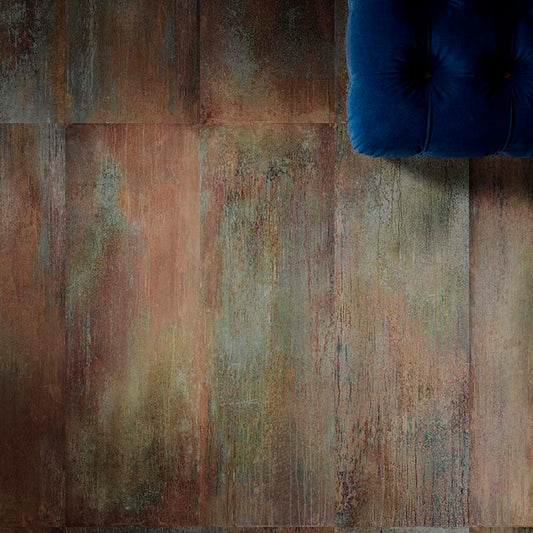 Gres Porcellanato Rettificato Naturale Lines Effetto Metallo 7,3X29,6 - Dripart Bronze