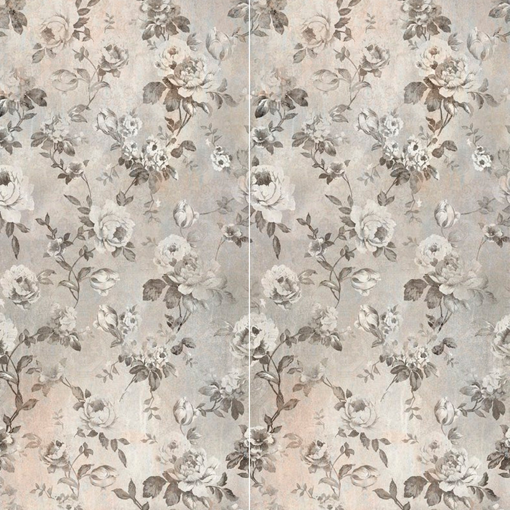 Gres Porcellanato Rettificato Naturale Decoro Effetto Floreale 60X120 - Dripart Drip Rose light