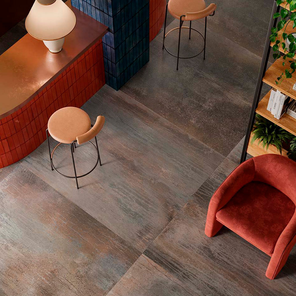 Gres Porcellanato Rettificato Naturale Effetto Metallo 30X60 - Dripart Iron