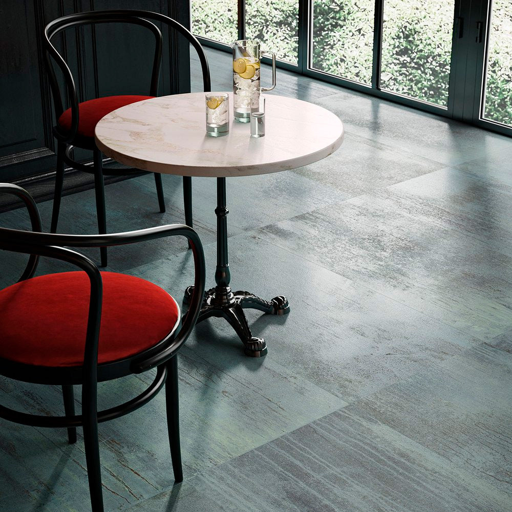 Gres Porcellanato Rettificato Naturale Effetto Metallo 30X60 - Dripart Verdigris