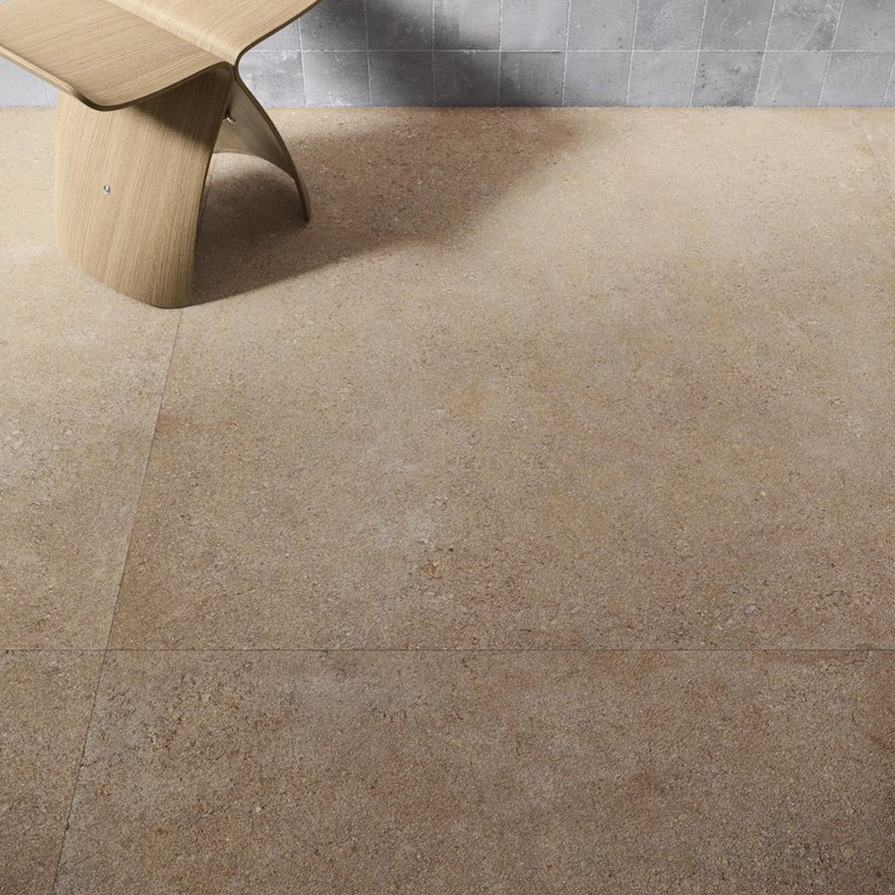 Gres Porcellanato Rettificato Antislip Surface Effetto Cemento 120X120 - Duo Back Caramel