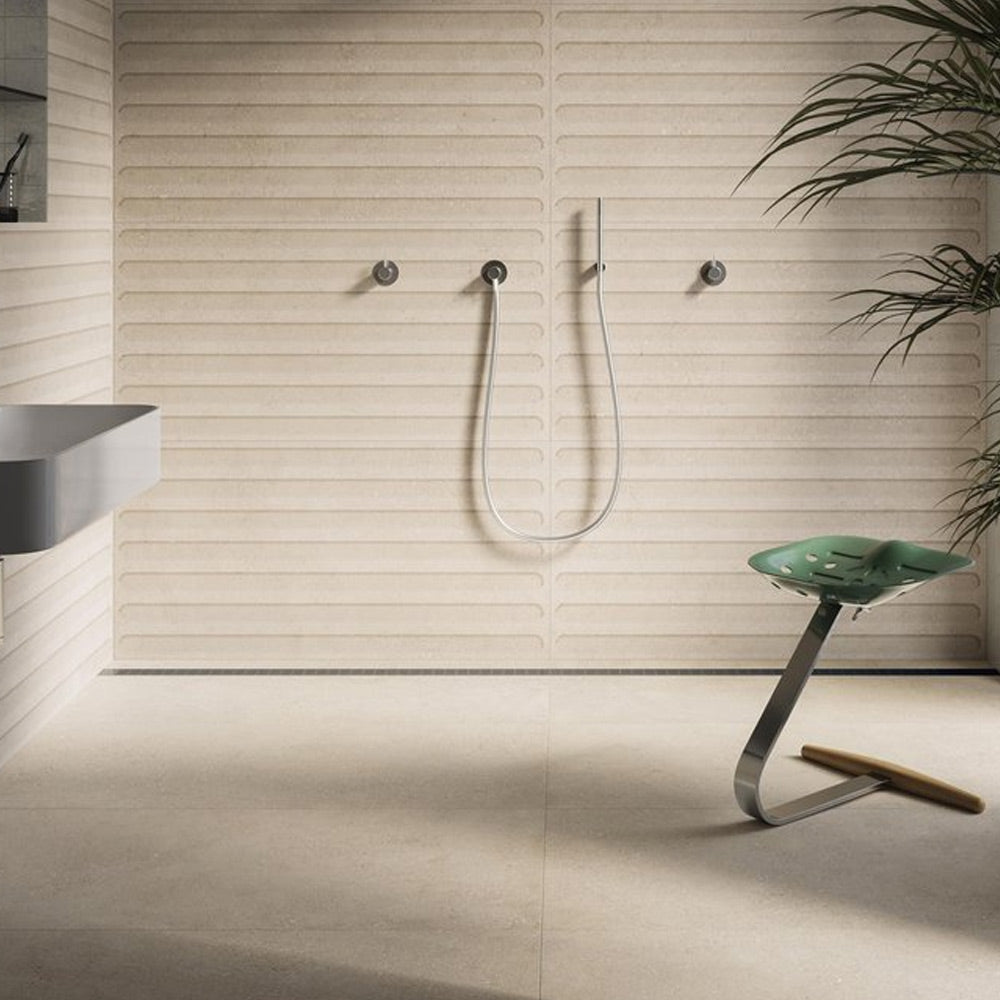 Gres Porcellanato Rettificato Naturale Effetto Cemento 30X30 - Duo Back Back Desert