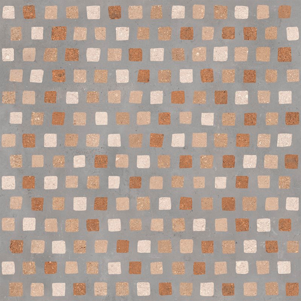 Gres Porcellanato Rettificato Naturale Decoro  Effetto Cemento 90X90 - Duo Gem Mix 02