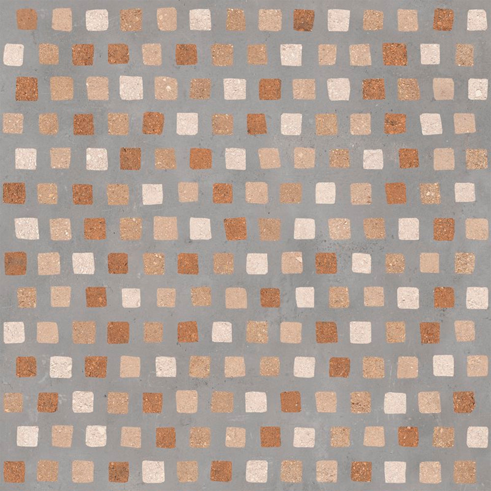Gres Porcellanato Rettificato Naturale Decoro  Effetto Cemento 90X90 - Duo Gem Mix 02