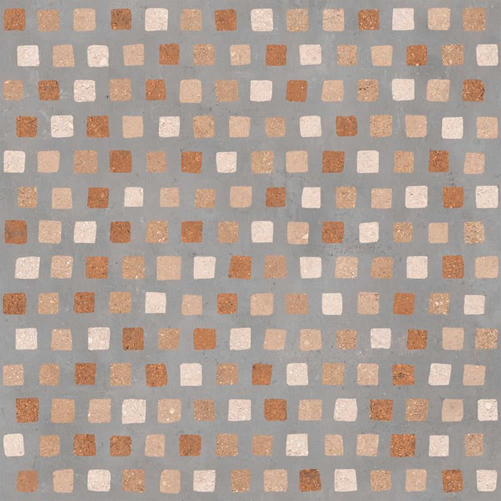 Gres Porcellanato Rettificato Naturale Decoro  Effetto Cemento 90X90 - Duo Gem Mix 02