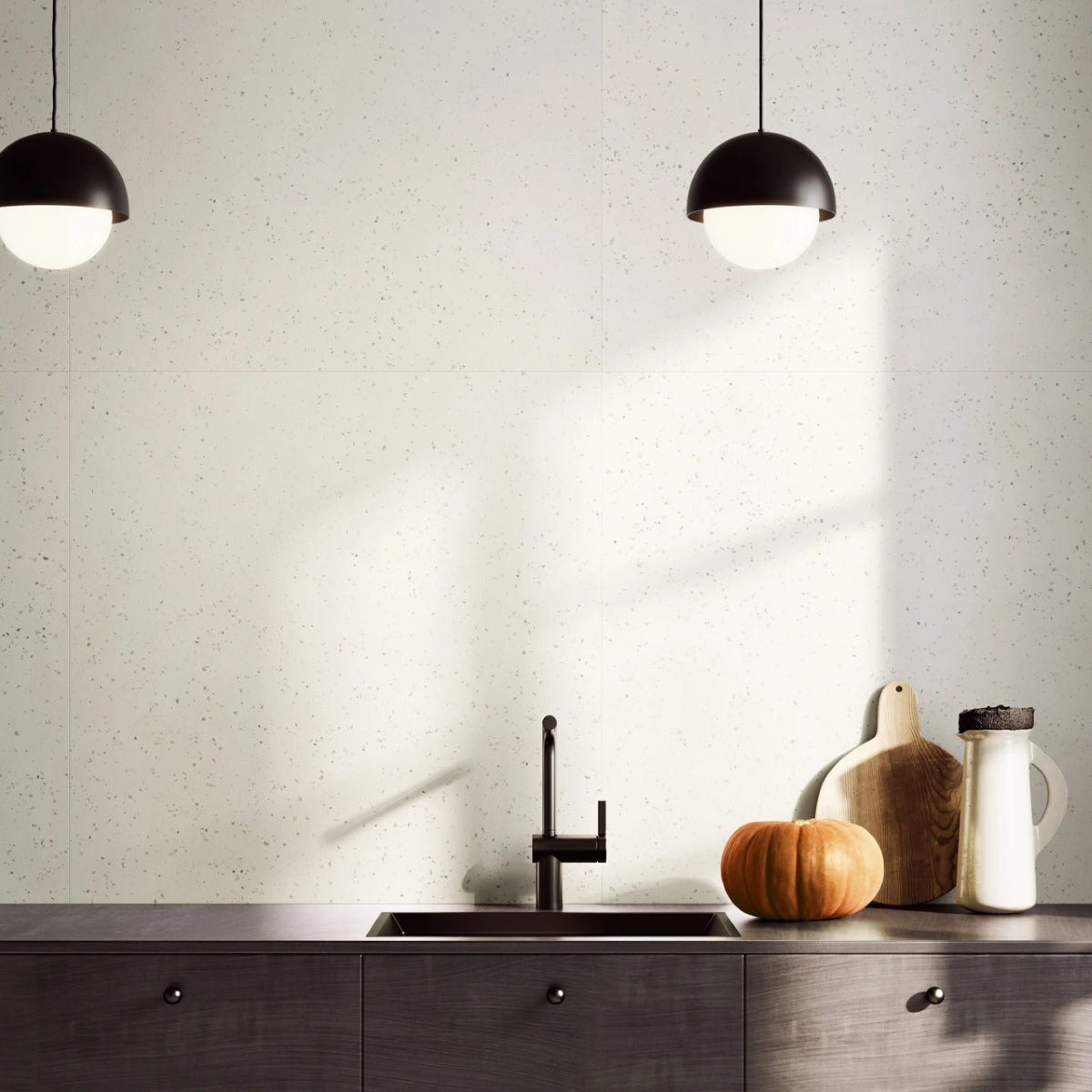 Gres Porcellanato Rettificato Naturale De-Micro Effetto Graniglia 60X60 - Deconcrete White