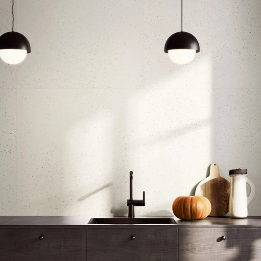 Gres Porcellanato Rettificato Naturale De-Micro Effetto Graniglia 120X120 - Deconcrete White