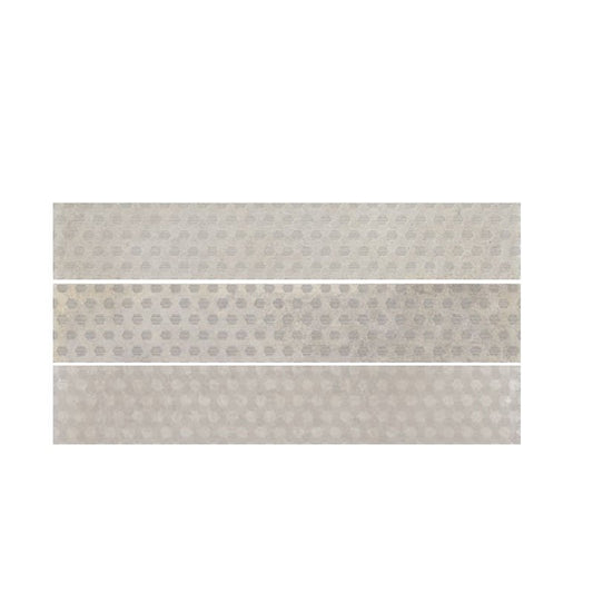 Natural Rectified Stone Effect Porcelain Stoneware Decor 20x120 8.5mm White D-Sign - Gardenia Orchidea