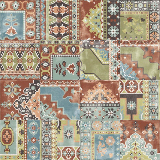 Decoro in Gres Porcellanato Effetto Pietra Rettificato Naturale 20x20 8.5mm Carpet Mix Multicolor Play - ABK