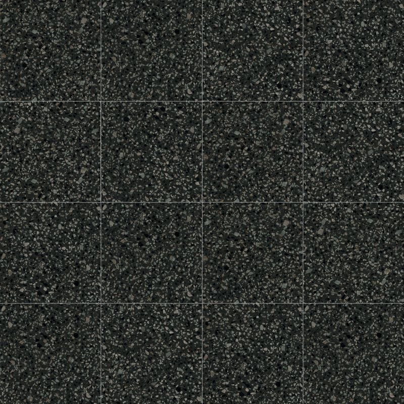 Decoro in Gres Porcellanato Effetto Pietra Rettificato Naturale 20x20 8.5mm Dots Black Play - ABK
