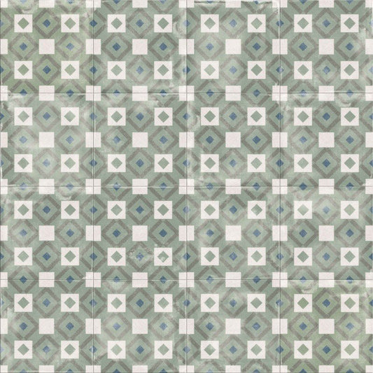 Decoro in Gres Porcellanato Effetto Pietra Rettificato Naturale 20x20 8.5mm Labyrinth Sage Play - ABK