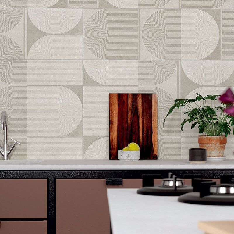 Natural Rectified Stone Effect Porcelain Stoneware Decoration 30x90 8mm Etna Futura Cenere Decoration - Herberia