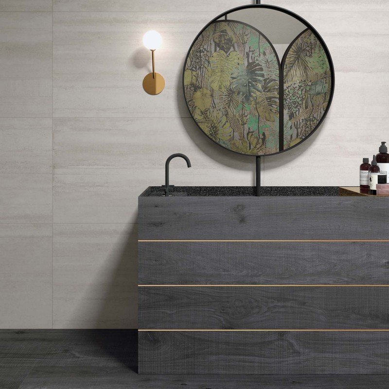 Natural Rectified Stone Effect Porcelain Stoneware Decor 60x120 8.5mm Form Pearl Lab325 - ABK