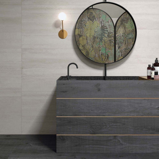 Decoro in Gres Porcellanato Effetto Pietra Rettificato Naturale 60x120 8.5mm Form Pearl Lab325 - ABK