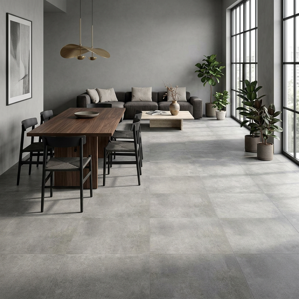Gres Porcellanato Effetto Cemento Naturale 80x80 White Durstone - Seconda Scelta - Ceramiche Mariner spa