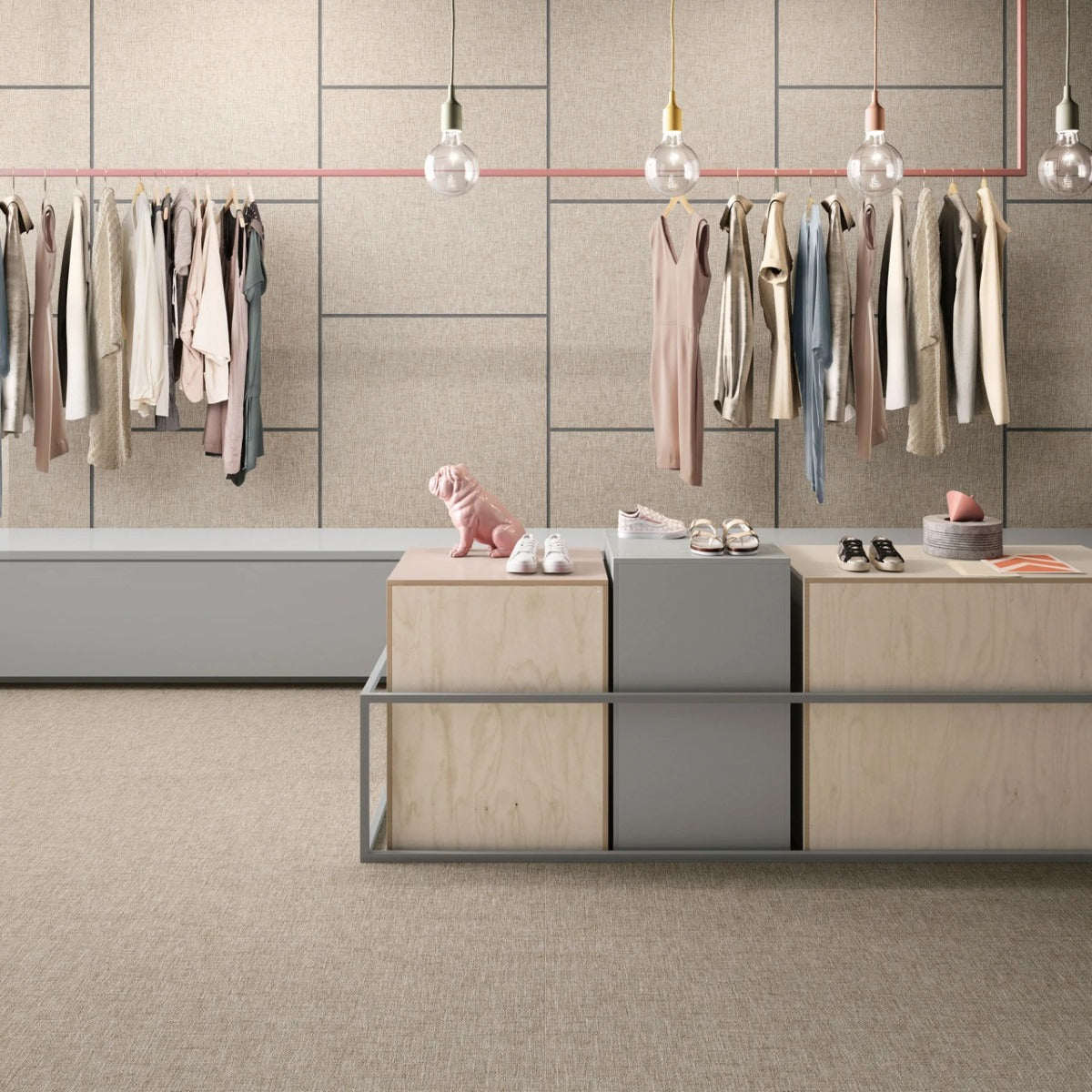 Gres Porcellanato Rettificato Naturale Effetto Tessuto 60X60 - Fineart Light