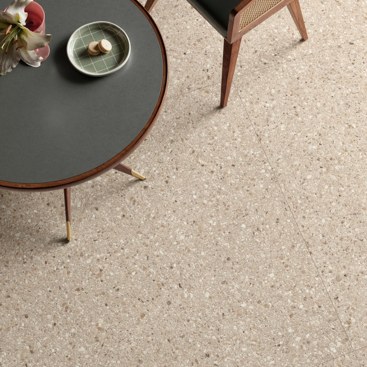 Gres Porcellanato Rettificato Full Antislip Surface Full Effetto Cemento 90X90 - Gravel Sand