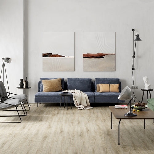 Pavimento SPC Effetto Legno Naturale 18x120 Beige Forest - MedaHome