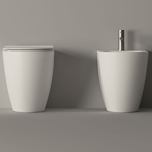 Vaso Filomuro Form Bianco Opaco Scarico Traslato Senza Coprivaso - Alice