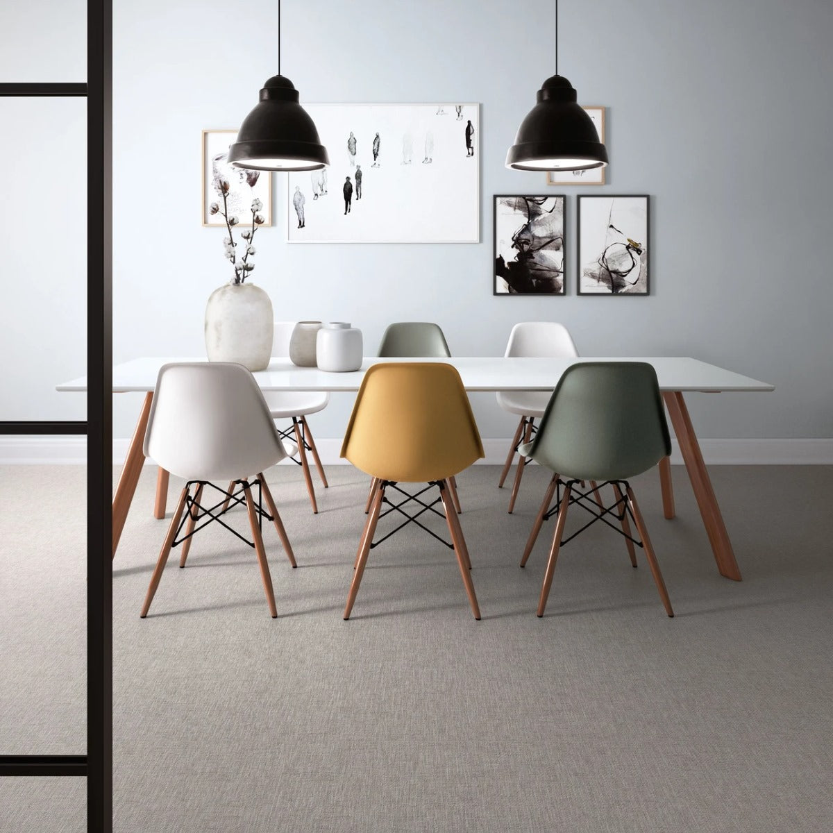 Gres Porcellanato Rettificato Naturale Effetto Tessuto 60X60 - Fineart Grey