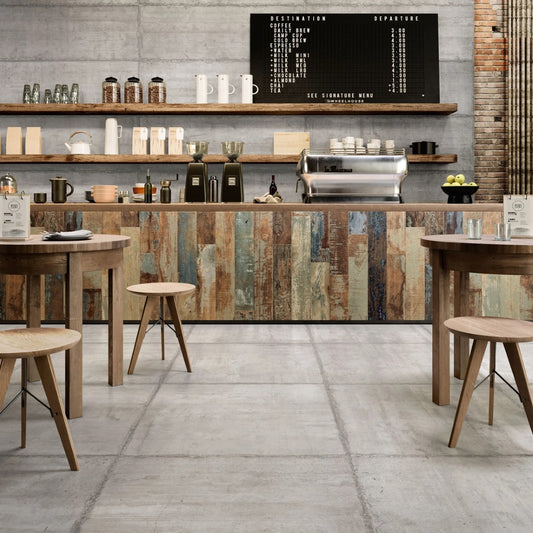 Gres Porcellanato Rettificato Naturale Effetto Cemento 90X90 - Form Grey