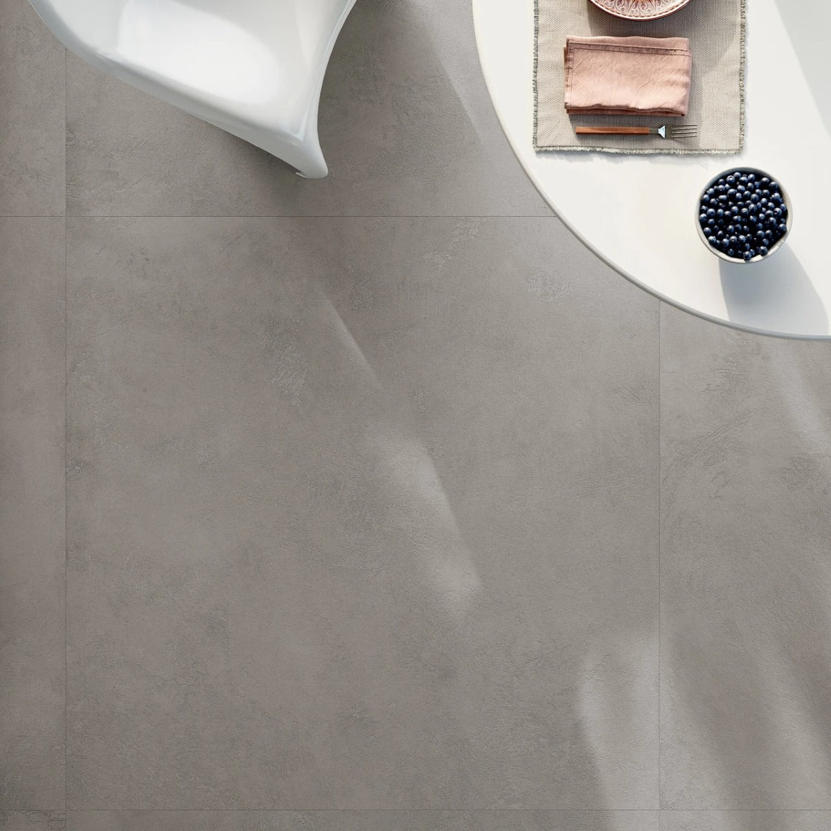 Gres Porcellanato Rettificato Naturale Soft Effetto Tinta Unita 90X90 - Iki Grey