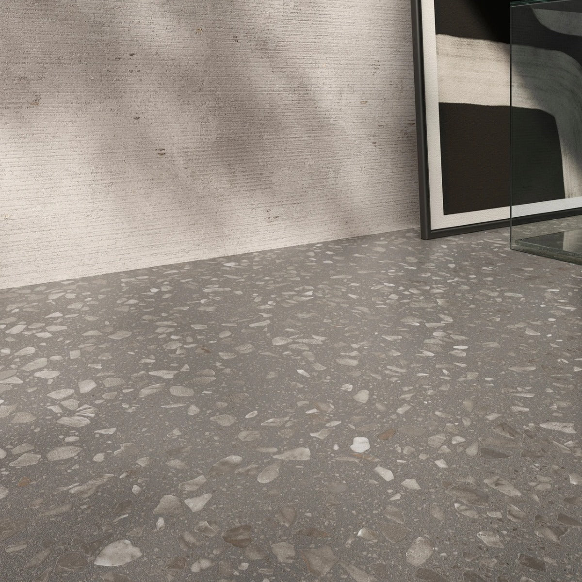 Gres Porcellanato Rettificato Antislip Surface 2.0 Effetto Graniglia 90X90 - Glow Grey