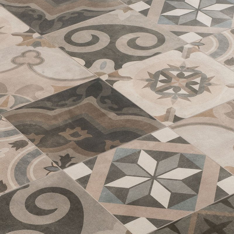 Gres Porcellanato Effetto Cemento Naturale 20x20 Classic Mix Patchwork - Ceramica Sant'Agostino