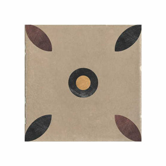 Natural Cement Effect Porcelain Stoneware 20x20 Insert Mauriziano Via Emilia - Cir Serenissima