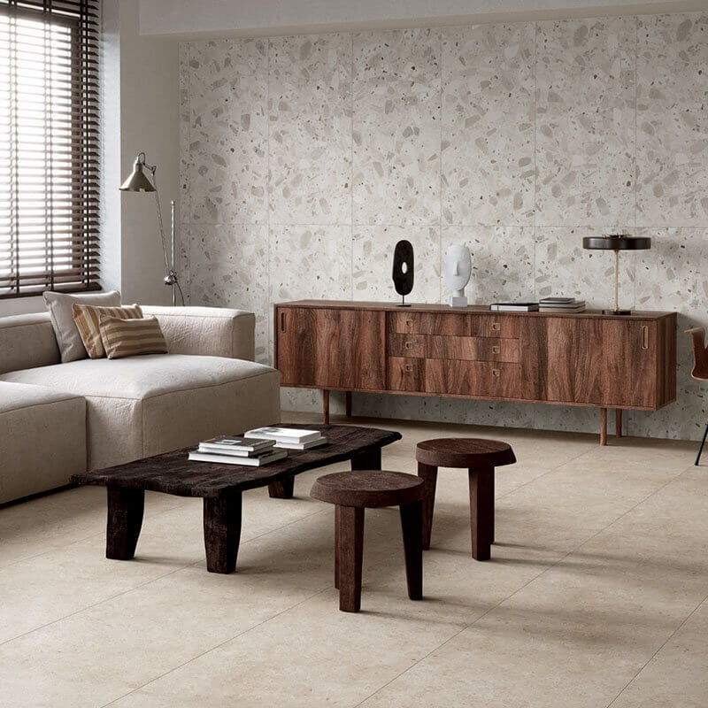 Gres Porcellanato Effetto Cemento Rettificato Grip 60x60 20mm Brera Sabbia - Herberia