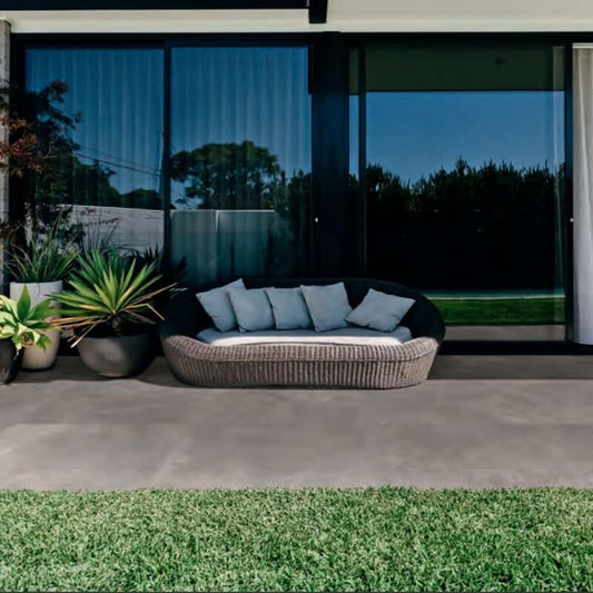 Gres Porcellanato Effetto Cemento Rettificato Grip 80x80 8.5mm Grigio Corten Make - Gardenia Orchidea