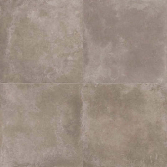 Gres Porcellanato Effetto Cemento Rettificato Grip 80x80 8.5mm Mud Native - Gardenia Orchidea